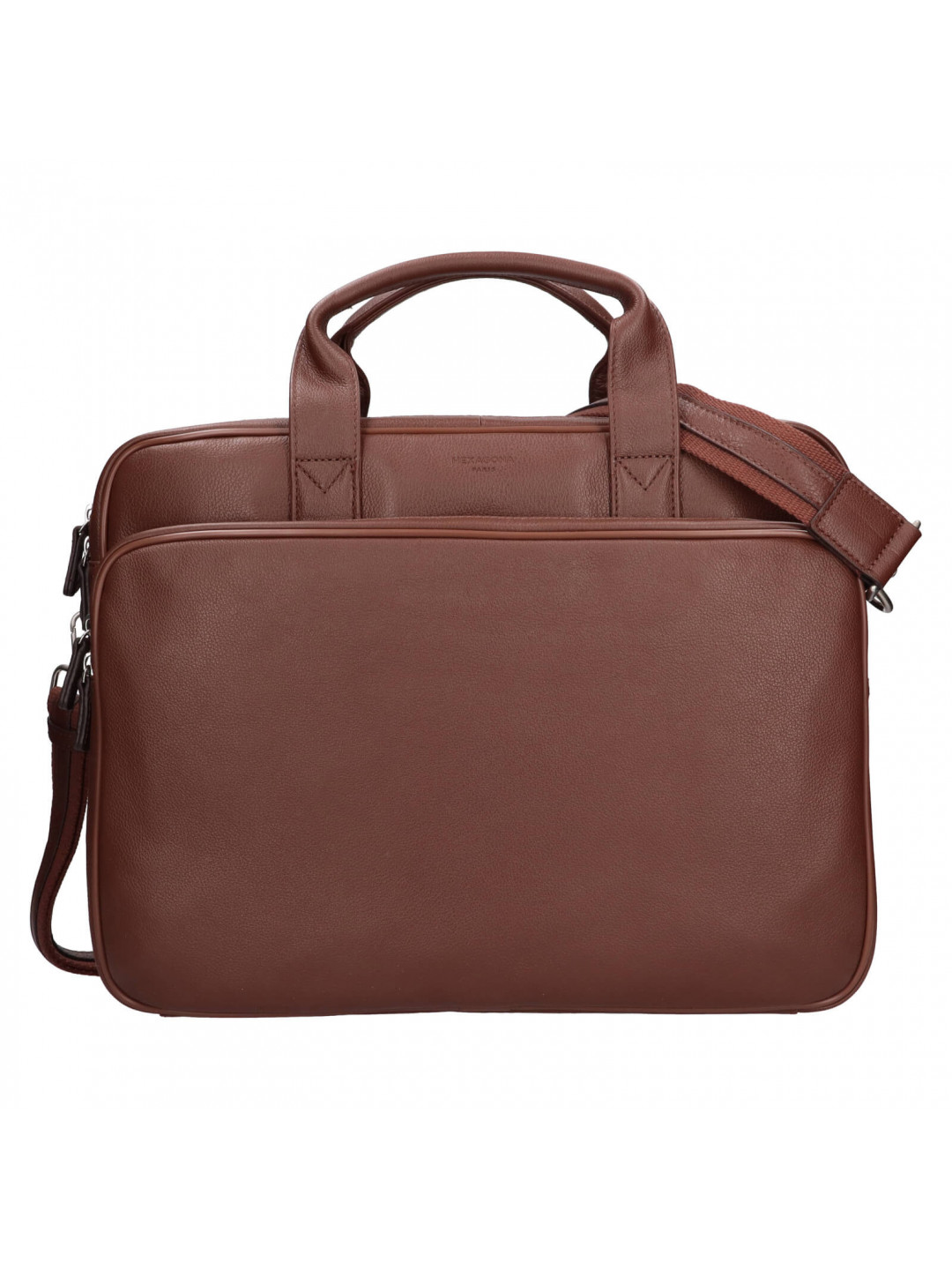 Pánská kožená taška přes rameno Hexagona 463086 – hnědá